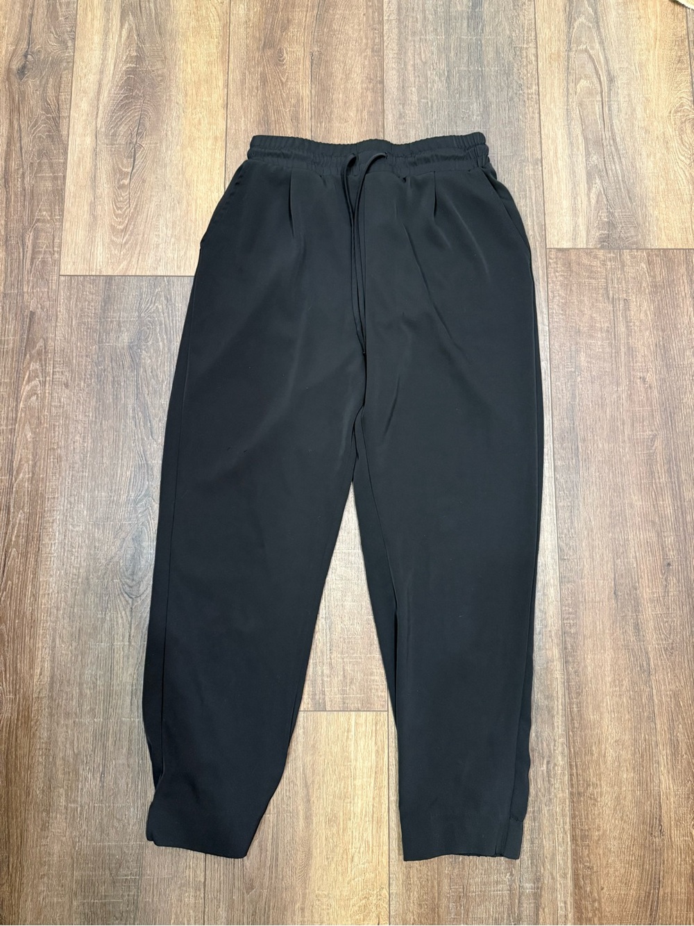 Melloday women's size Large Black Drawstring Casual Jogger Pants